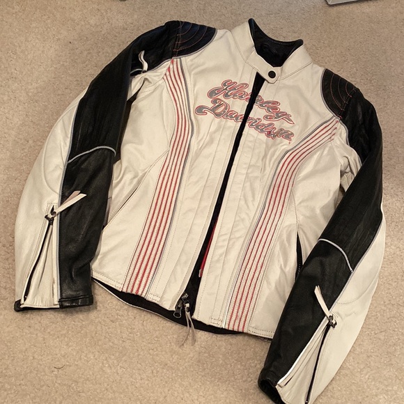 Leather Harley-Davidson Riding Jacket - Picture 2 of 6